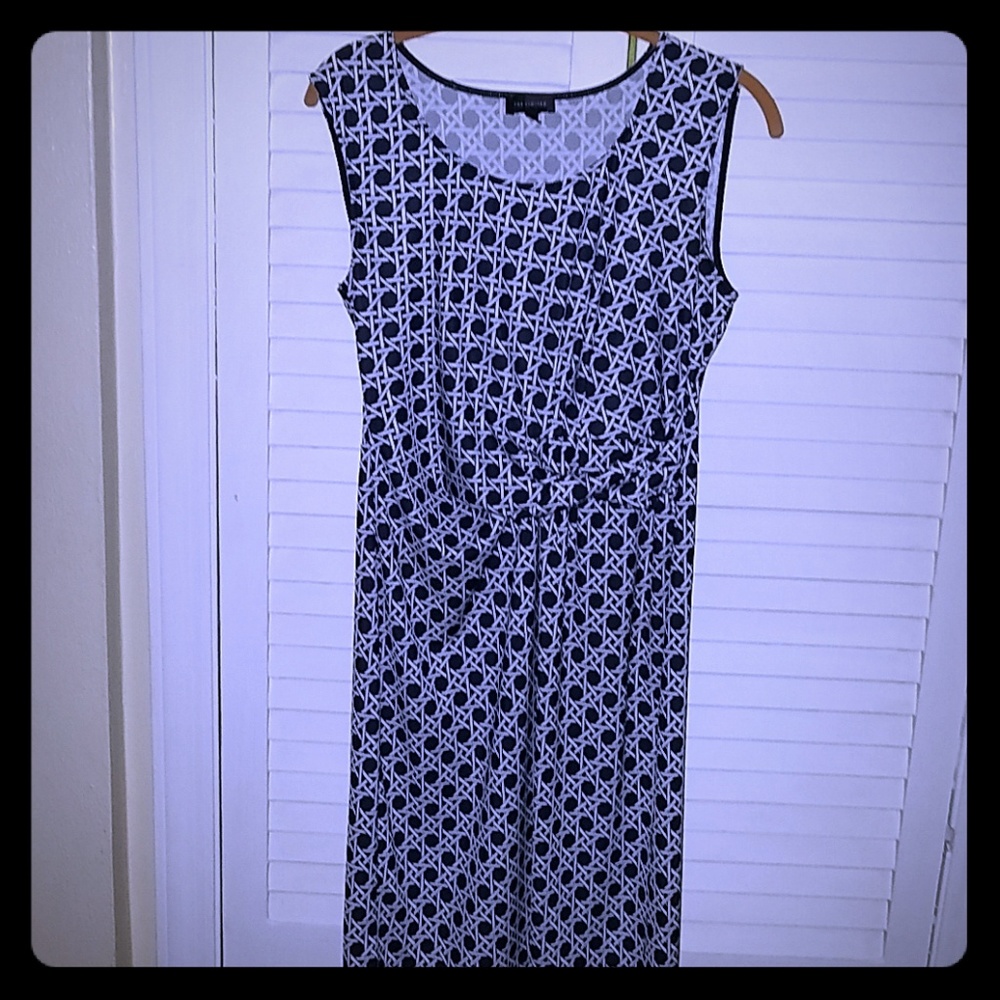 The Limited blue white checked dress M
